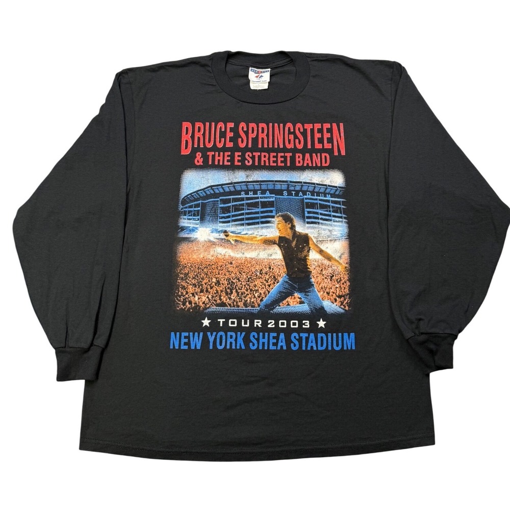 Bruce Springsteen 2003‎ Shea Stadium Tour Shirt Large Long Sleeve